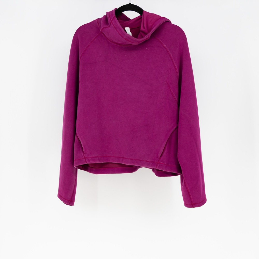 Lululemon AirWrap Modal Pullover Hoodie Sweater Sweatshirt Magenta Purple 10